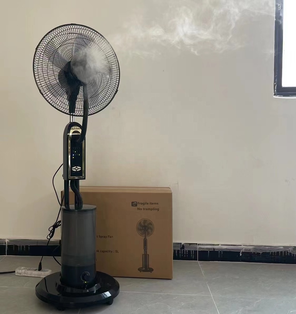 Stand Fan 16 Inch Electric Fan Cheap Price Low Industrial Floor Luxury Soundless Retro Home Low Ac Mist Water fan