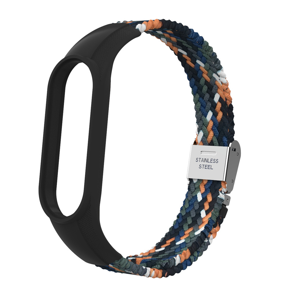 ODM HOLDMI new smart mi band 7 watch bracelet 7315 series cowboy color braided nylon miband7 strap for xiao mi band 3 4 5 6 7