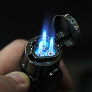 Windproof Jet Flame  Cigarette Lighter Refillable Gas Lighter Spirit Cool Candle Butane Torch Lighter