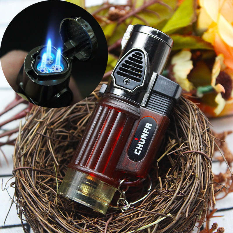 Windproof Jet Flame  Cigarette Lighter Refillable Gas Lighter Spirit Cool Candle Butane Torch Lighter