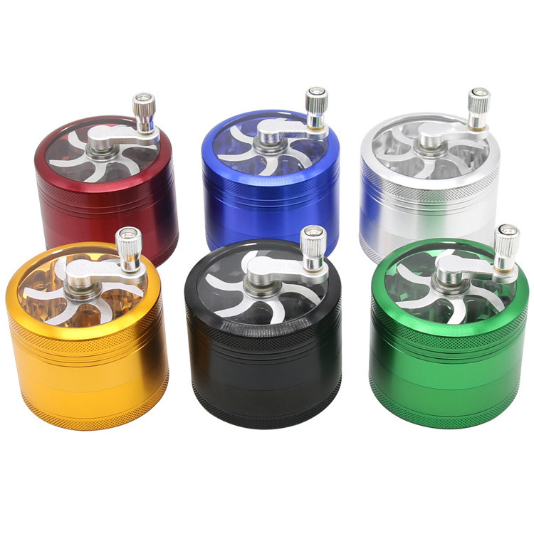 Factory Wholesale High Quality Smoking Accessories Herb Grinder Hand Metal Herb Tobacco Grinder Dry Herb Grinder