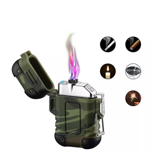 2022  Waterproof Flameless plasma rechargeable electronic lighter with Lanyard for Outdoors Adventure Camping Hiking Lighters