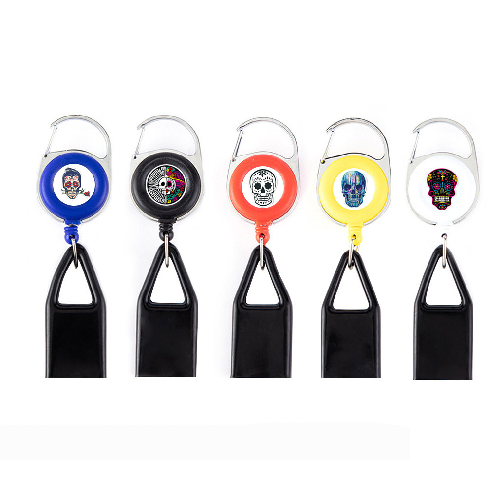 Outdoor Mountaineering Keychain Team Drip Glue Easy Pull Back Clip Lighter Leash