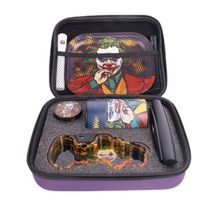 Free Sample Smoking Accessories Kit Tobacco Bag With Stash Jar Cigarette Rolling Machine Rolling Tray Smoking  Kits