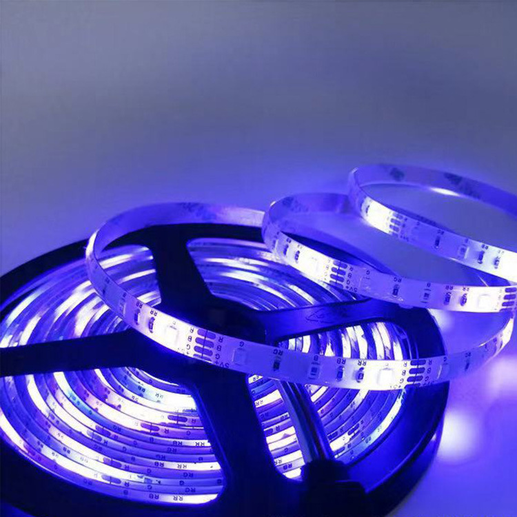 5-Meter 16.4 Feet Waterproof RGB LED Strip Light Flexible Color Changing RGB SMD2835  Strip Kit with 24 Key Remote