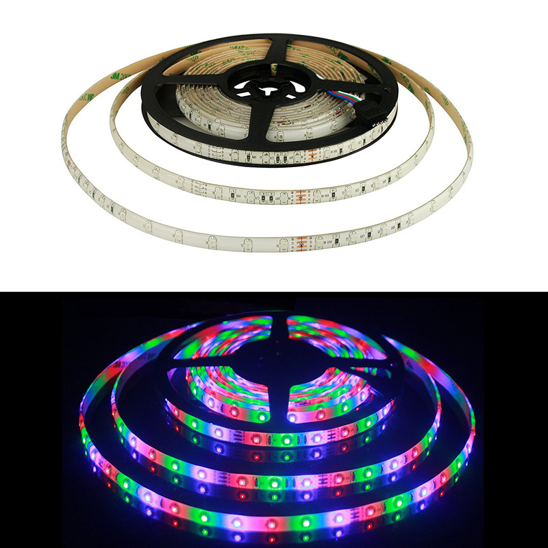 24Key IR Remote +2A UK Plug Power Supply 16.4ft 5M Waterproof 2835 RGB 270 Led Strip Light