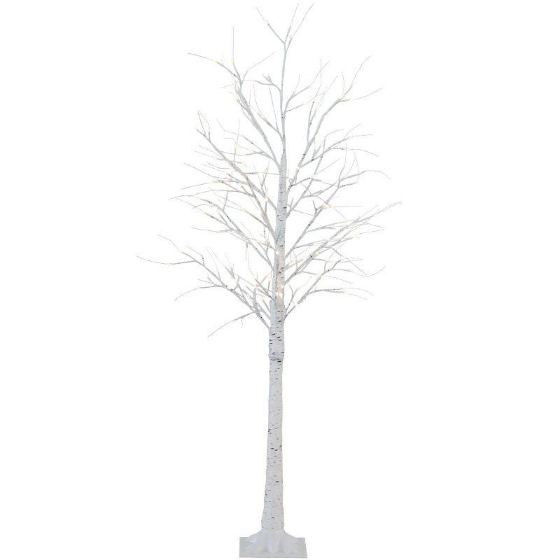 Prelit Birch Tree Light Silver Twig Warm White White Branches Home Festival Party Christmas Indoor and Outdoor Use