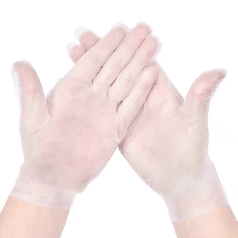 Disposable PVC Gloves Plastic Gloves Transparent Ldpe Poly Food Polyethylene Clear Bag OEM Customized Logo GUA