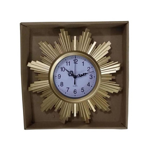 modern light luxury style decorations golden plastic home living room wall clock