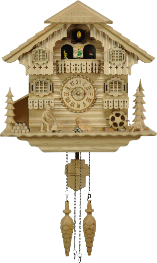 Popular best selling classical bird sound wooden cuckoo wall clock