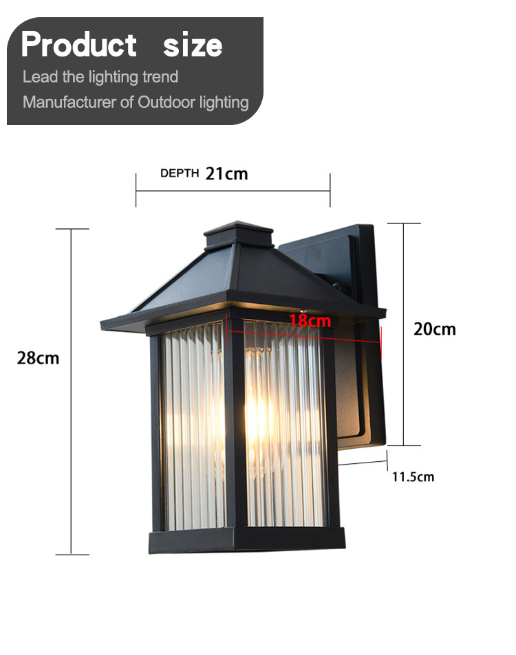 ip65 led outside porch light garden outdoor wall lamp modern  waterproof led wall flush mount light for the balcony