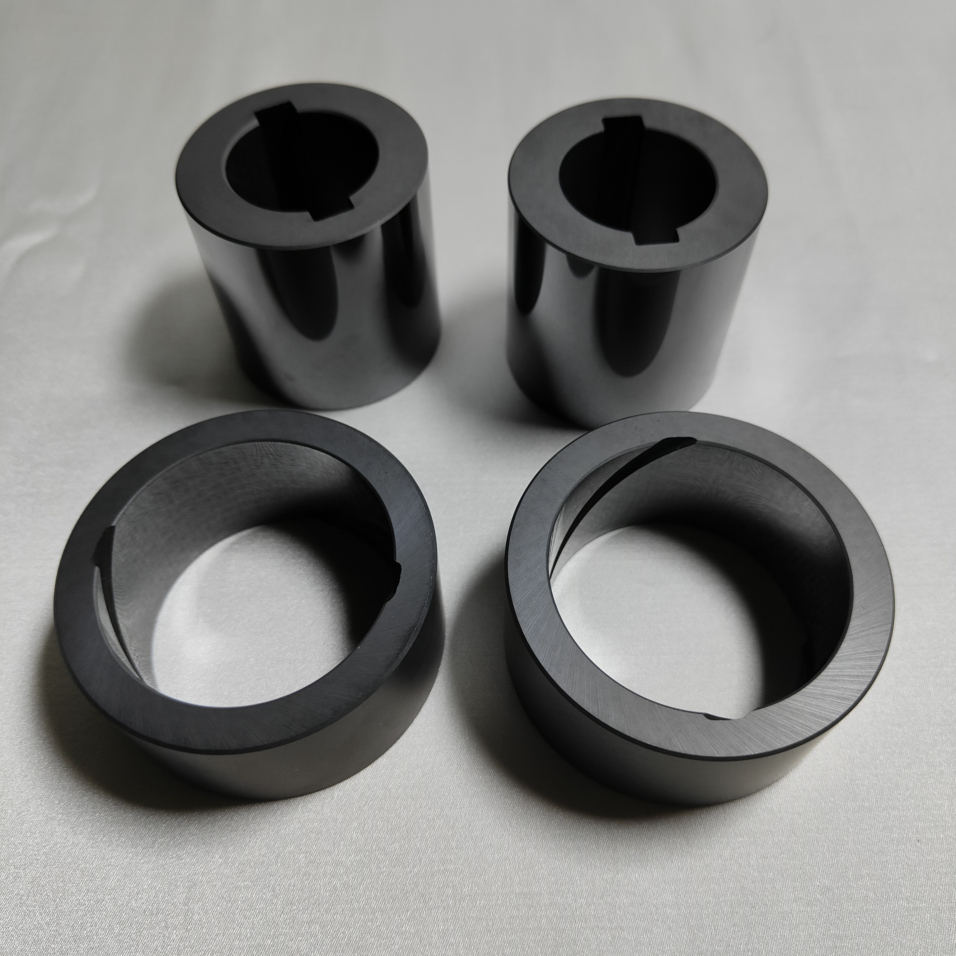 Ceramic bushing product lightweight silicon carbide pump shaft sleeve sic sleeve