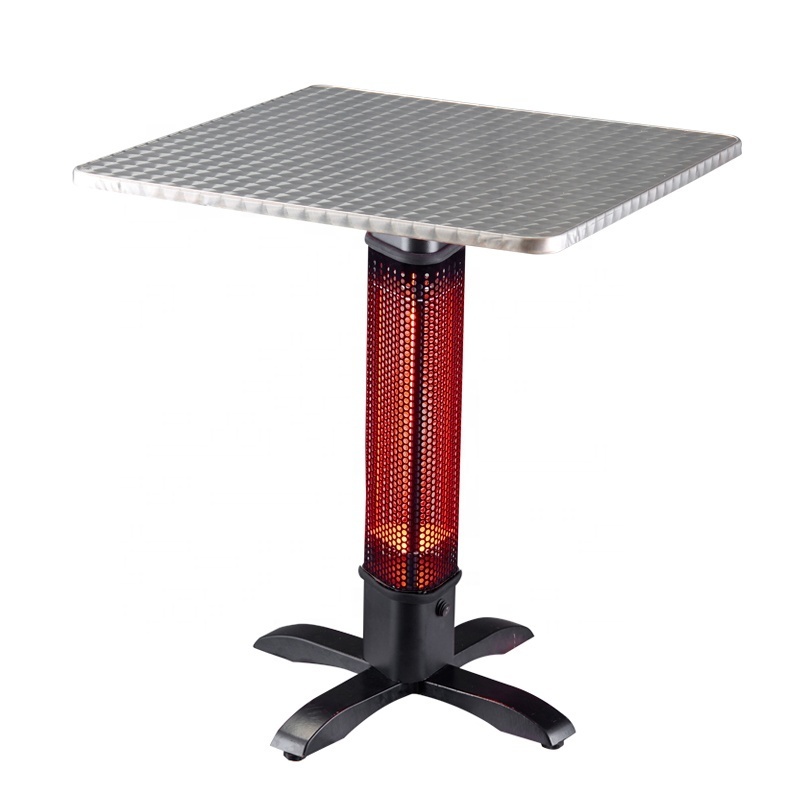 1500W freestanding electric infrared outdoor balcony  patio heater with table IP54