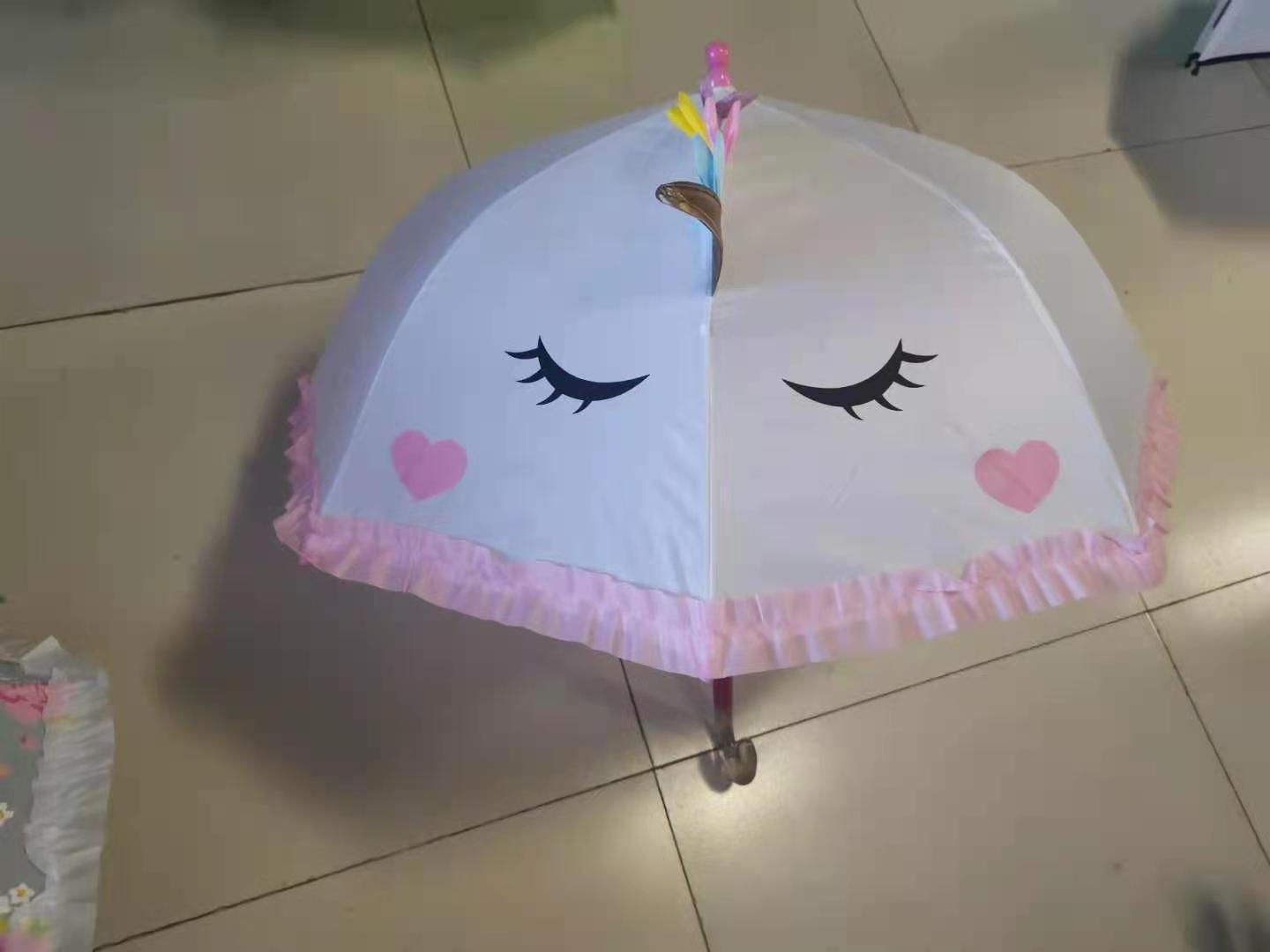 3D designs unicorn design fashional umbrella cute animal design umbrella for kids use