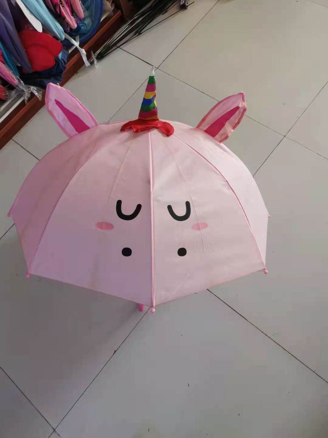 3D designs unicorn design fashional umbrella cute animal design umbrella for kids use