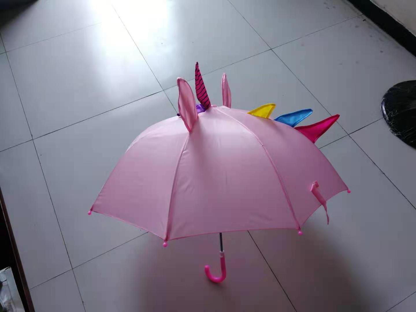 3D designs unicorn design fashional umbrella cute animal design umbrella for kids use