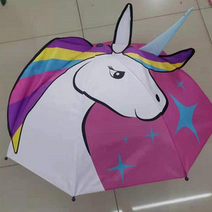 3D designs unicorn design fashional umbrella cute animal design umbrella for kids use