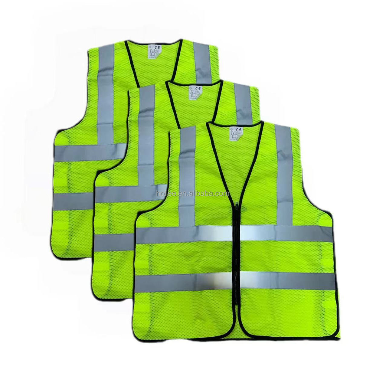 Hot Sale Custom Logo Design Sports Unisex Safety Reflective Vest High Visibility Work Vest For Security