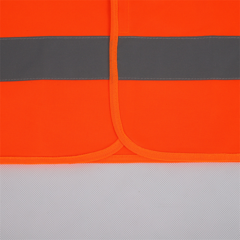 Wholesale Class 2 Hi-viz Security Uniform Reflector Tape Orange Safety Reflective Vest with Logo