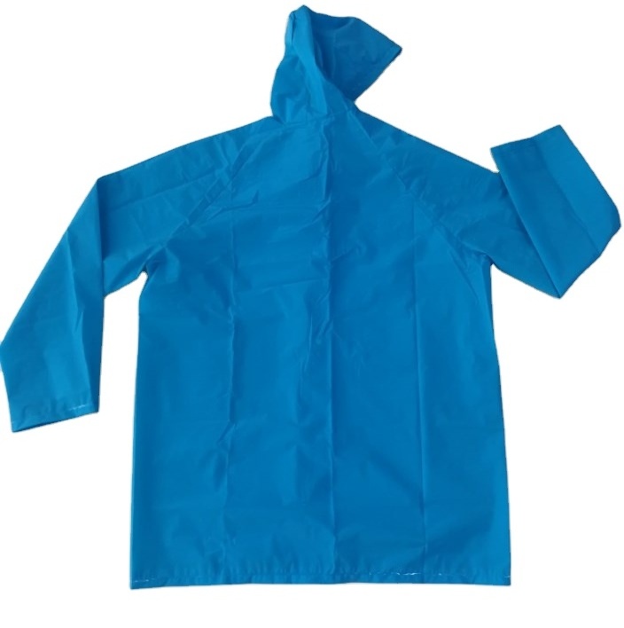 Wholesale Raincoat Eco-friendly Promotional Plastic PEVA Rain jacket