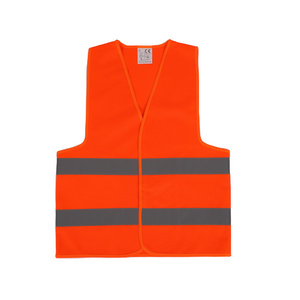 Wholesale Class 2 Hi-viz Security Uniform Reflector Tape Orange Safety Reflective Vest with Logo