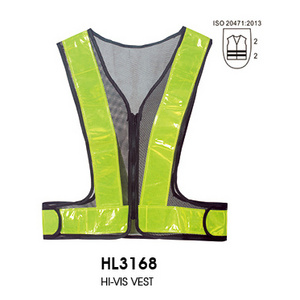 Reflective Running Vest Gear with Pocket  Safety Reflective Vest for Night Cycling Walking Bicycle Reflective Waistcoat Jacket