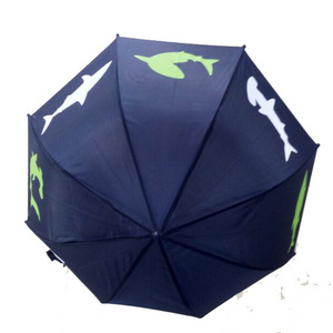 blue shark kids children umbrella