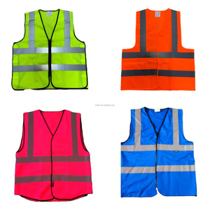 Reflective Vest Jacket Mesh Fabric Construction Security High Quality Visibility Safety Vest Reflective Clothing