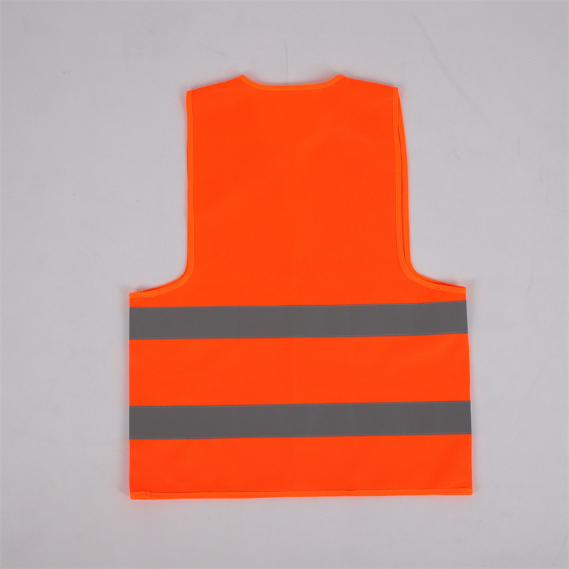 Wholesale Class 2 Hi-viz Security Uniform Reflector Tape Orange Safety Reflective Vest with Logo