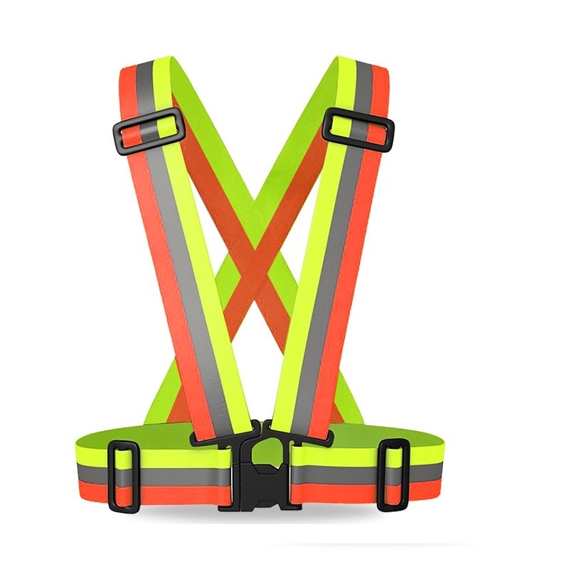 Hi Viz Vest High Vis Safety Visibility Waistcoat Reflective Belt Cycling Strap