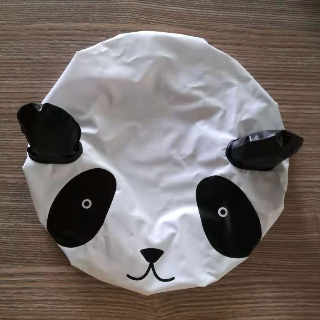 Hot-selling new product custom cute animal printed waterproof 3d baby kids bath shower cap