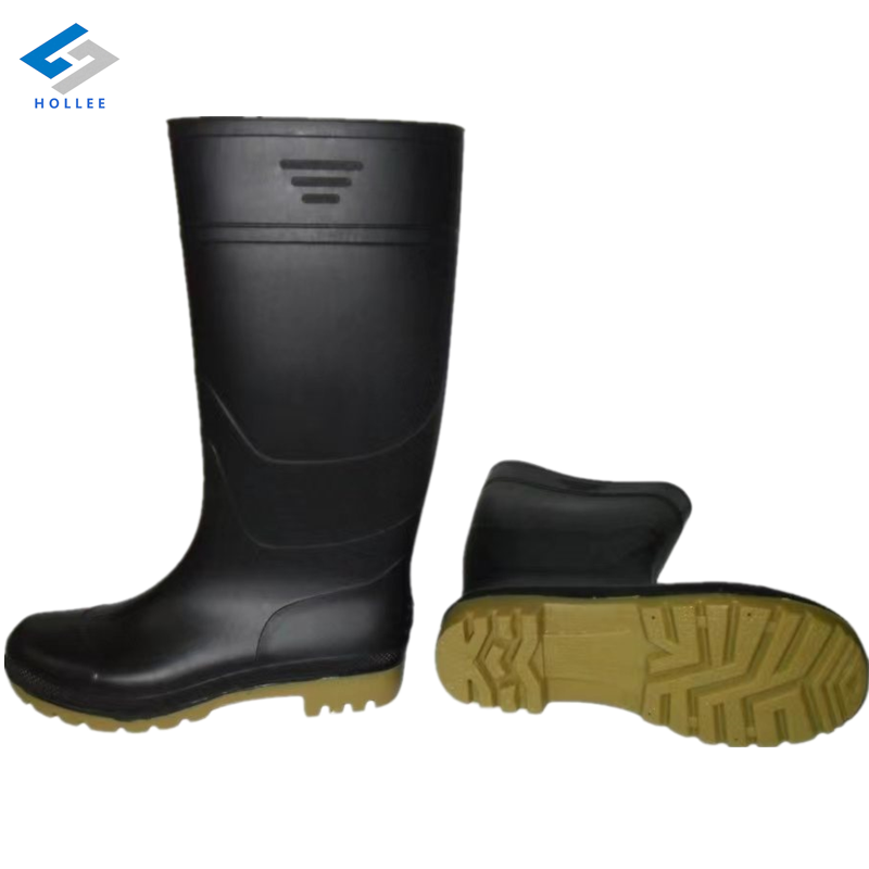 PVC green anti piercing woodland construction working protective waterproof rubber wellies gumboots rain boots for men