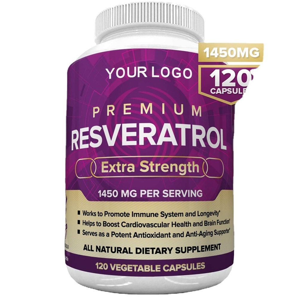 2022 OEM Resveratrol Capsules Nootropics Brain Booster Supplement Capsules With Vitamins For brain focus capsules