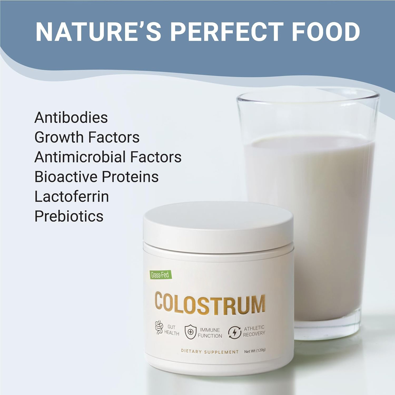 Pure Bovine Colostrum Powder Health Supplement Colostrum Milk Powder Colostrum Powder for Gut Health