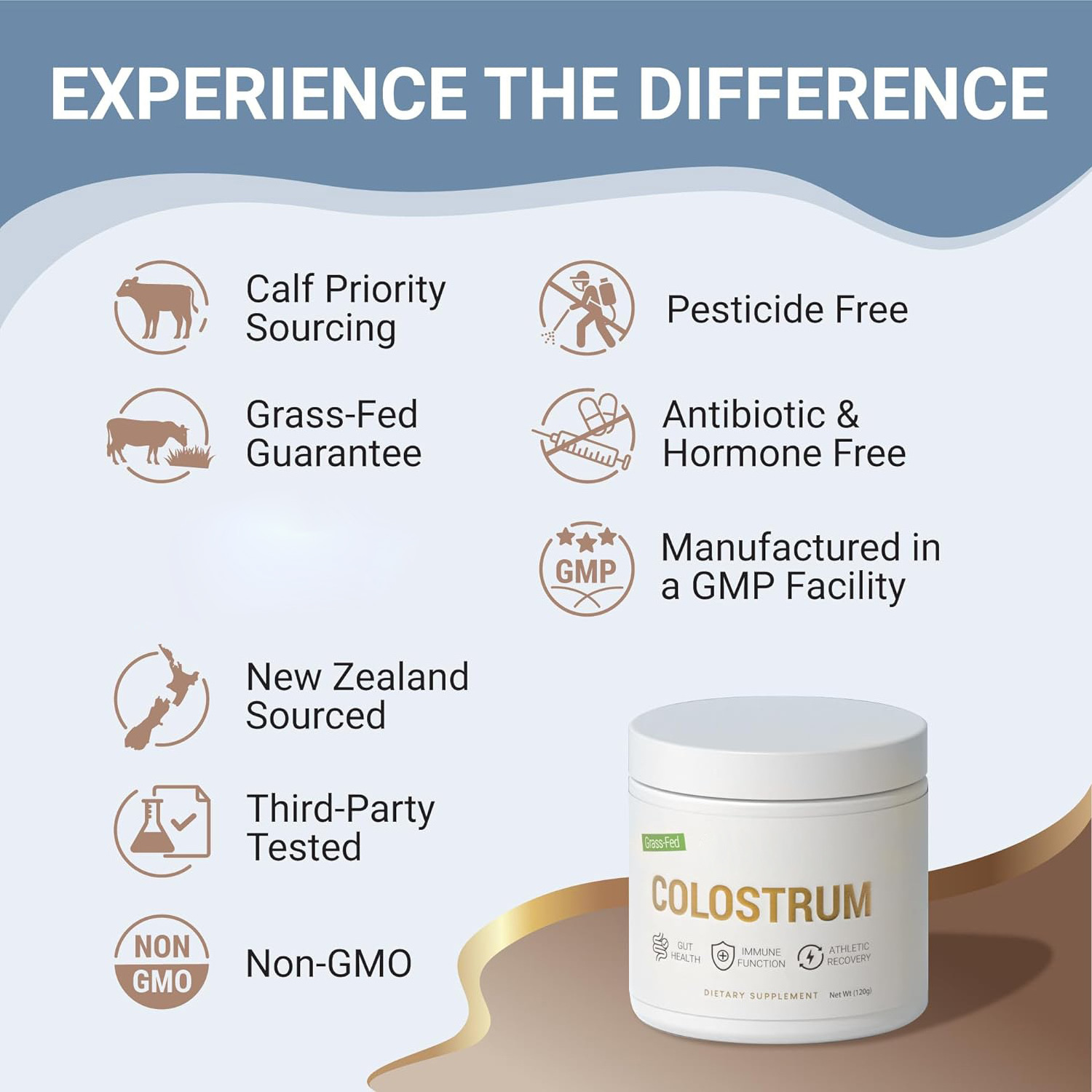 Pure Bovine Colostrum Powder Health Supplement Colostrum Milk Powder Colostrum Powder for Gut Health