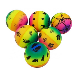 Wholesale Toys Customized Round Rainbow Anti Cheap Stress Ball Pu Stress Ball