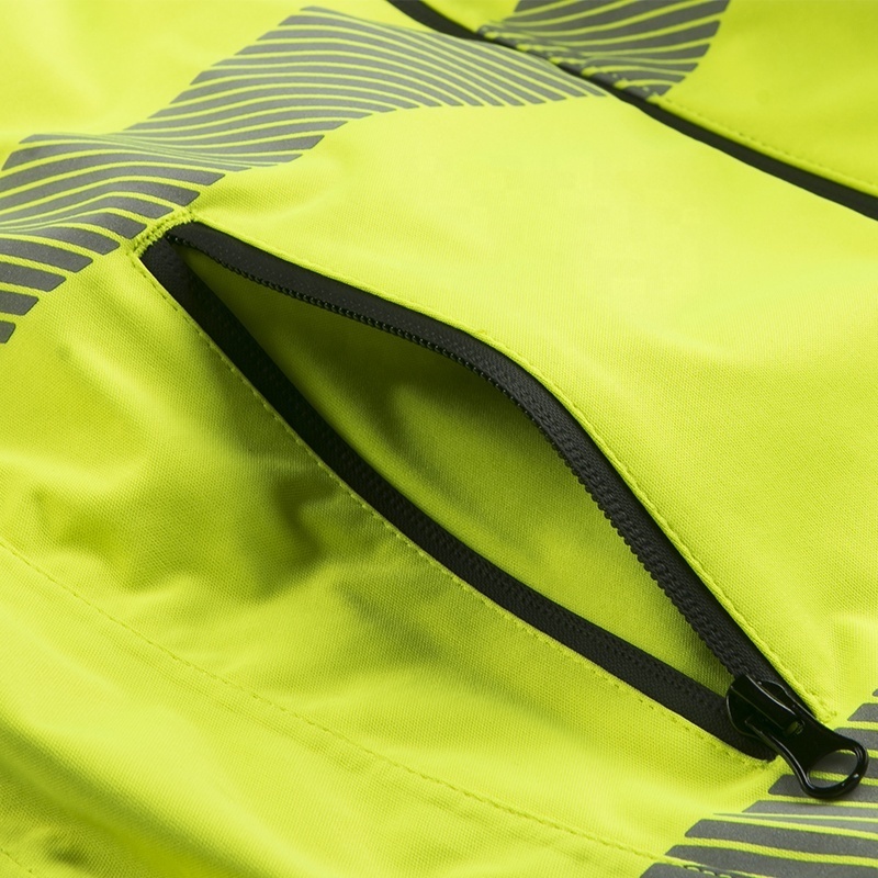 Manufacturer China Factory Sales High Visibility Fluorescent Yellow Softshell Jacket for Increased Safety in Work and Outdoor Activities