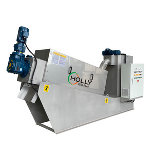 Solid Liquid Separator Screw Press Sludge Dewatering Machine