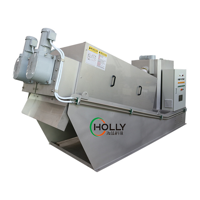 Solid Liquid Separator Screw Press Sludge Dewatering Machine