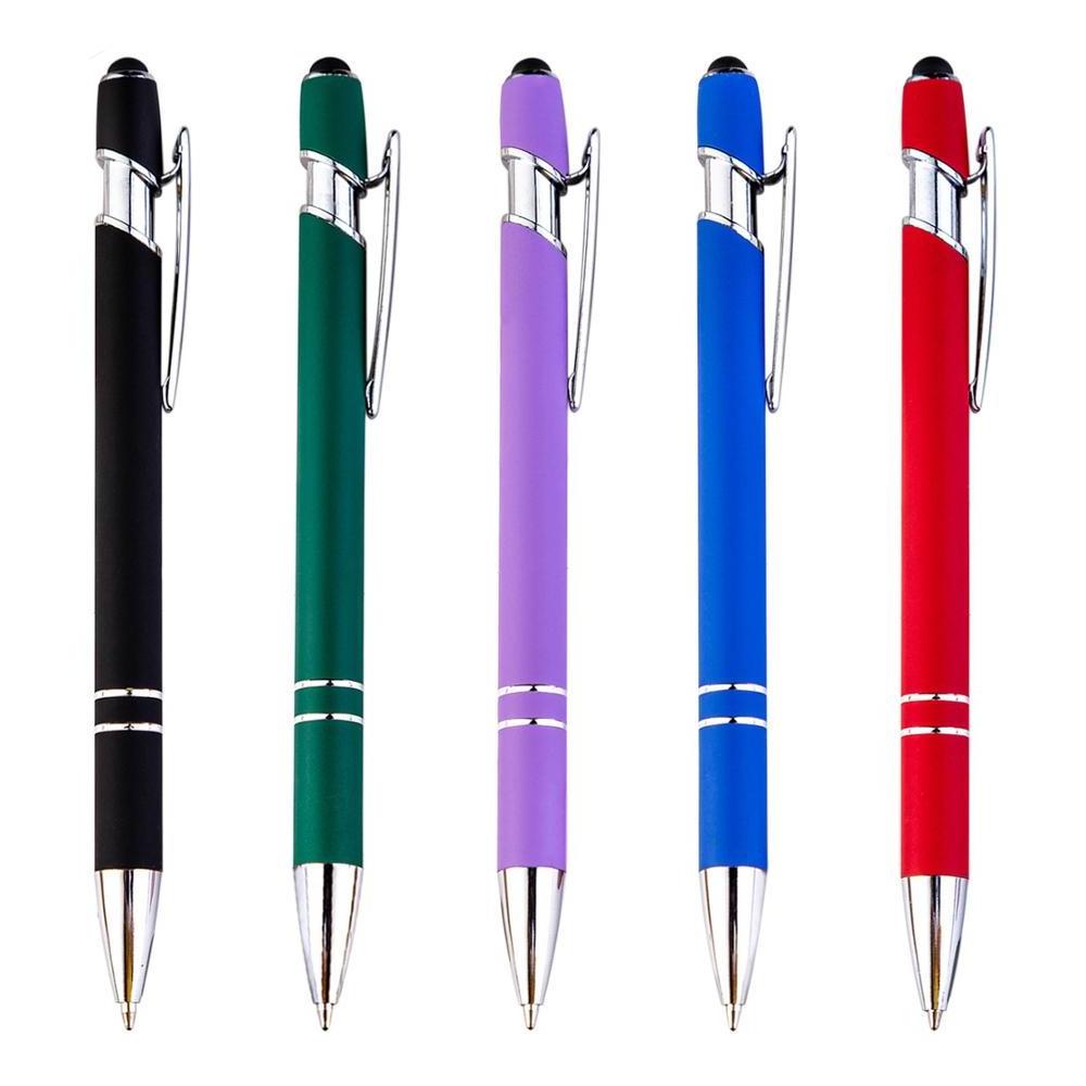 alpha soft touch pen with stylus, promotional stylus metal pen with logo, Stylus Touch Screen pen