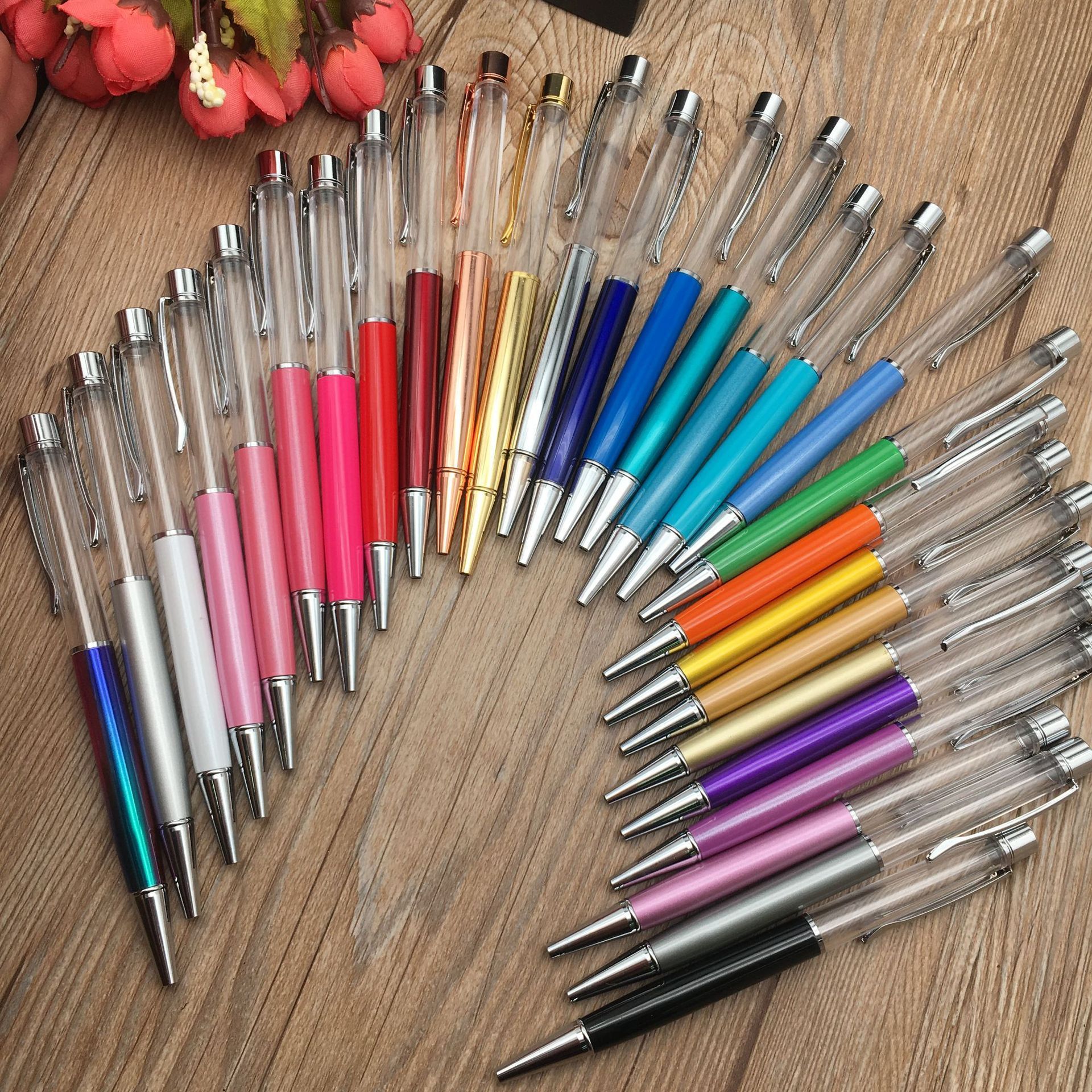 Factory wholesale USA hot sales metal ballpoint pen DIY empty floating pen