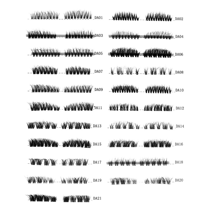 Hollyren Wispy Individual Eyelashes Diy Cluster 3D Natural Layered Look Korean Pbt  Pre Mapped Segmented Lashes Clusters