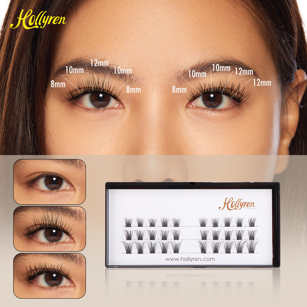 3D DIY Lashes That Look Like Extensions Individuals Eyelash Superfine Comfortable Segmented Lashes Cluster