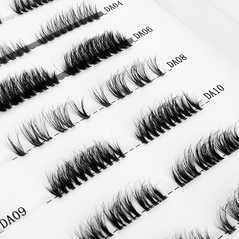 Hollyren Wispy Individual Eyelashes Diy Cluster 3D Natural Layered Look Korean Pbt  Pre Mapped Segmented Lashes Clusters