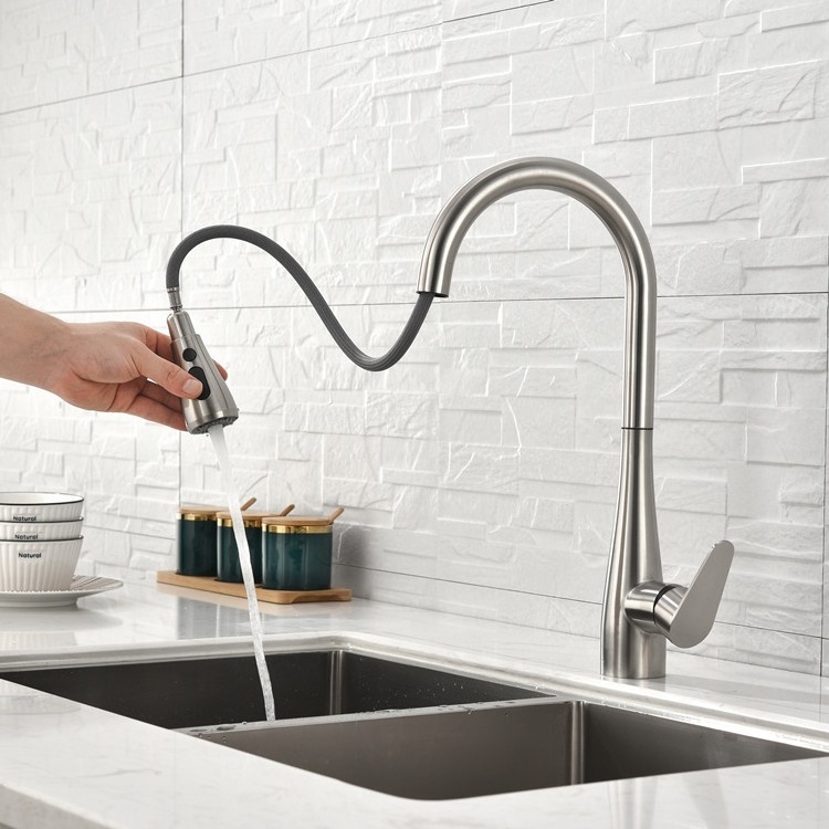 Taps Manufacturer Kitchen Tap Single Handle Pull Down Kitchen Faucets Mixer Tap Hot and Cold Water Pull Out Kitchen Faucet