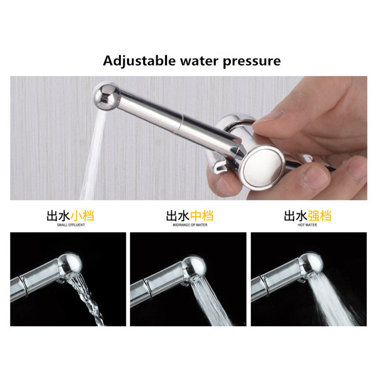 Hot Sell High Quality ABS Handheld Bidet Sprayer For Toilet Plastic Diaper Sprayer Combo w/ T Valve Bidet Set