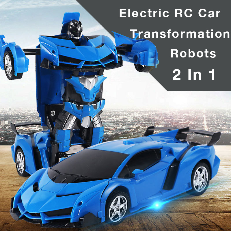 2023 NEW RC Transformation car Cool Deformation Car 2 in 1 Electric RC Robot Vehicle Model Robots Kids Children Toys Gifts Chris