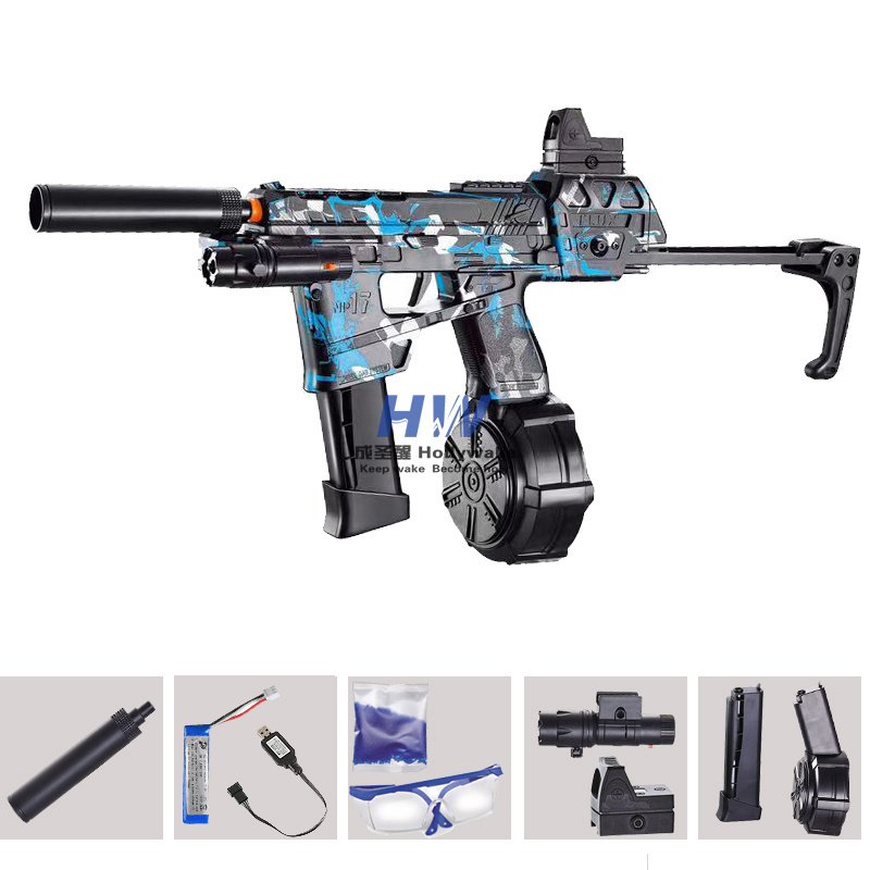 HW154 MP17 Blasters Toy Guns For Boys Electric Automatic Splatter Gel Ball Orbeezs Gun Play Shooting Outdoor Games