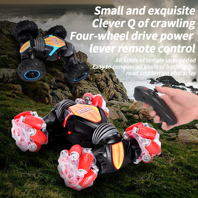 High Quality Double Side 4X4 RC Stunt Car Kids Radio Control Toys Hand Controlled Gesture RC Car With Music And Light