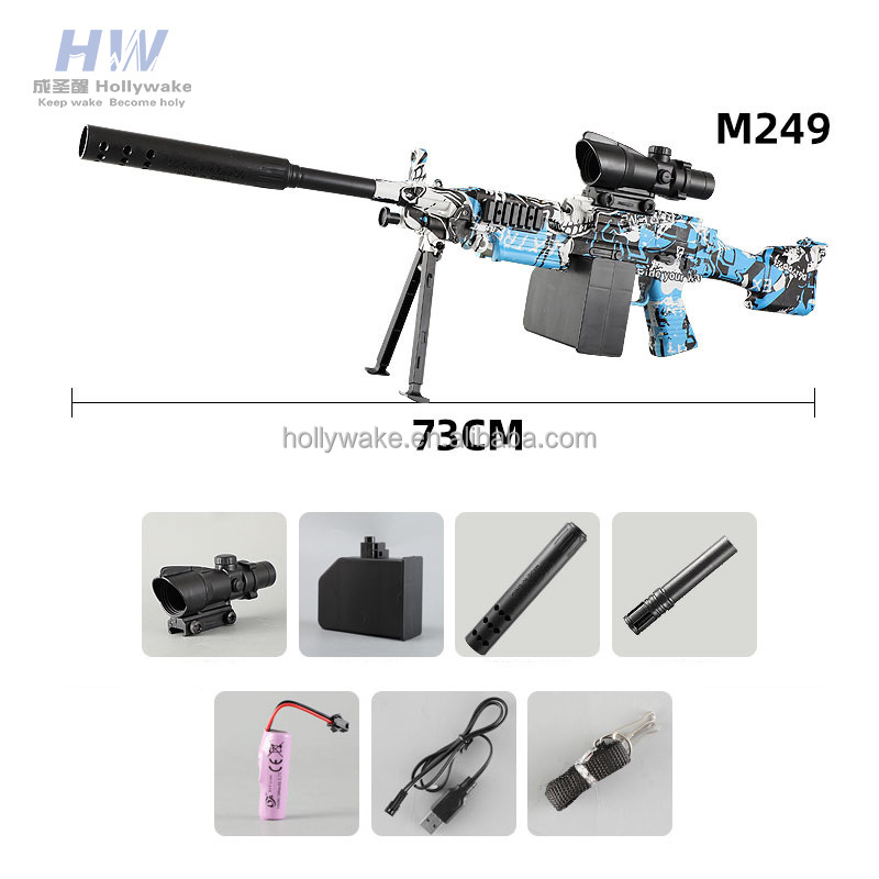 Fully Automatic Gel Water Gun Pistol AK47 Uzi M416 M4 Ammo Orbie Electric Splatter Ball Gun Blasters